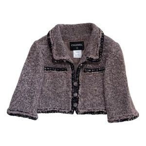 Authentic Chanel Tweed Jacket Classic Fit Size 36